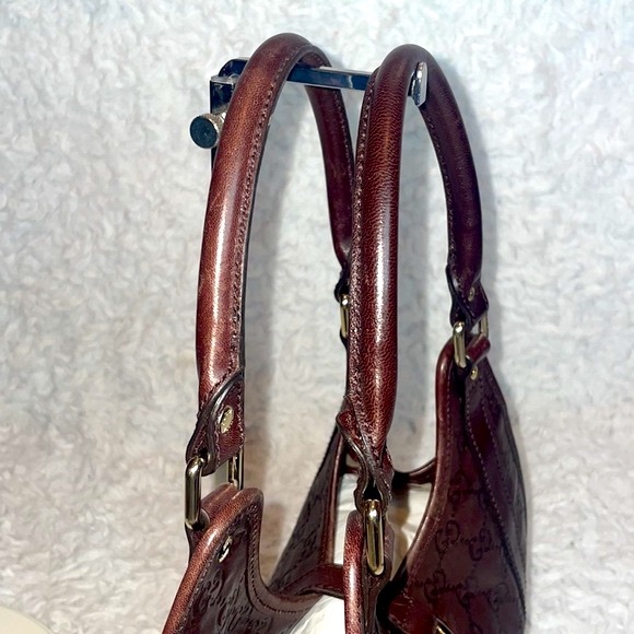 Gucci Joy Bardot GG Guccissima Small Brown Leather Shoulder Bag - Picture 8 of 17